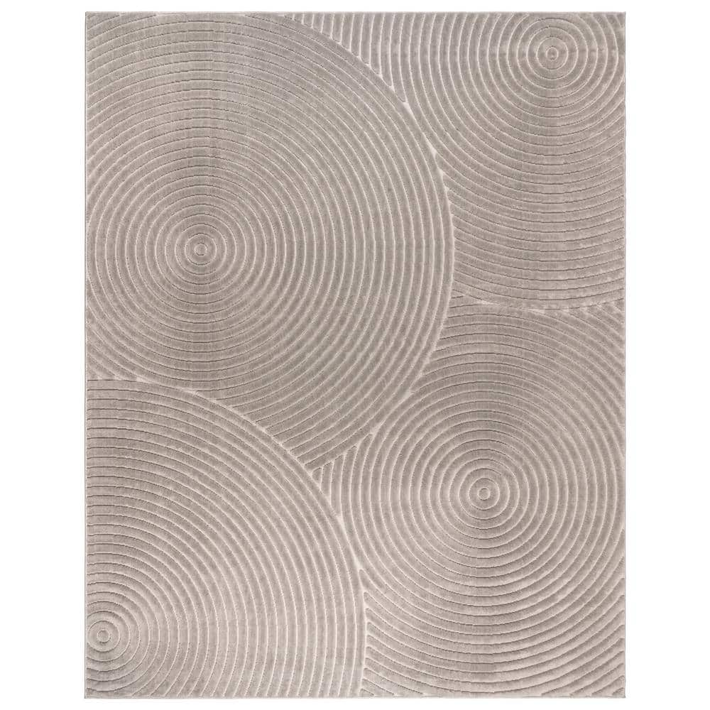 Gertmenian & Sons Conway Grasse Gray 8 ft. x 10 ft. Geometric Indoor Area Rug