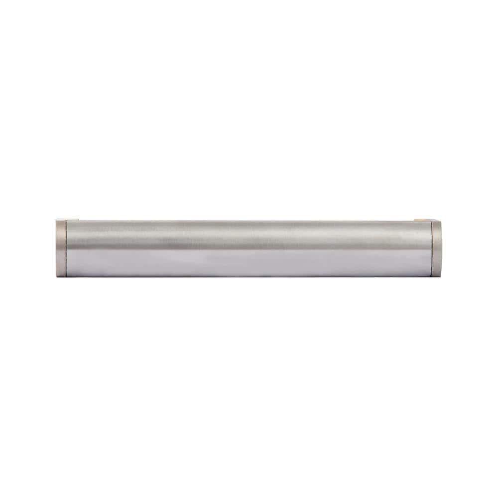 Brushed Nickel 5.35" Industrial Drop Bail Pull with Mounting Hardware