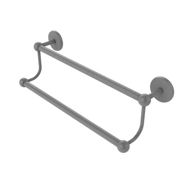 Allied Brass Prestige Skyline Collection 36 in. Double Towel Bar in Matte Gray