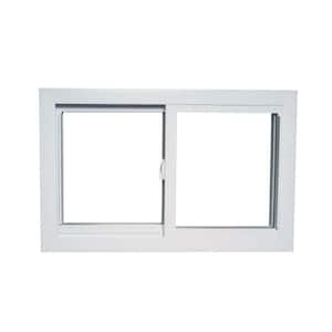 35.75 in. x 23.25 in. 70 Series Low-E Argon Glass Sliding White Vinyl Replacement Window, Screen Incl