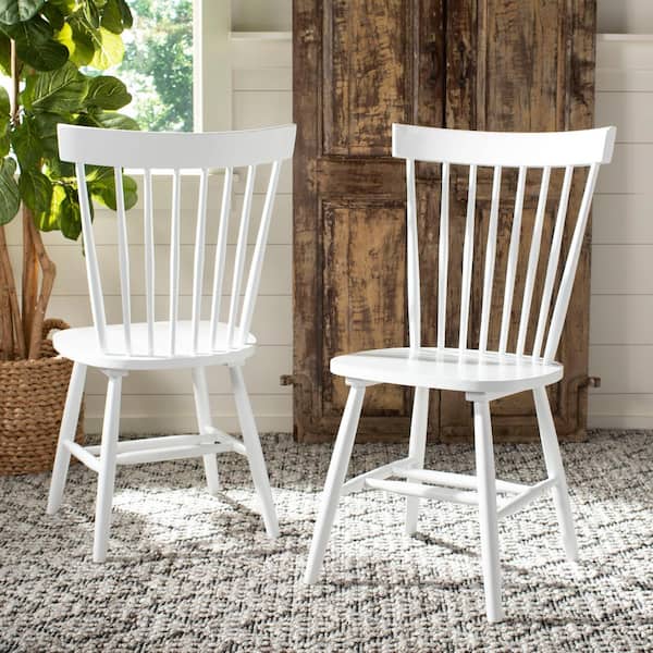 Riley White Wood Dining Chair (Set of 2)