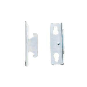 Zinc Plated Steel Single Projection Curtain Rod Bracket (Set of 2)