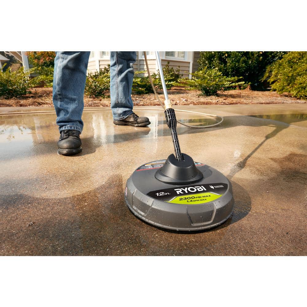 12 in. Black Electric Pressure Washer Surface Cleaner