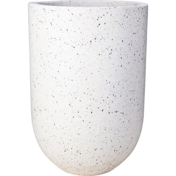 20 in. White Ceramic Hexham Garden Planter VPX4-21C-W - The Home Depot