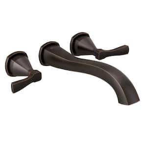 Stryke 2-Handle Wall Mount Roman Tub Faucet Trim Kit in Venetian Bronze (Valve Not Included)