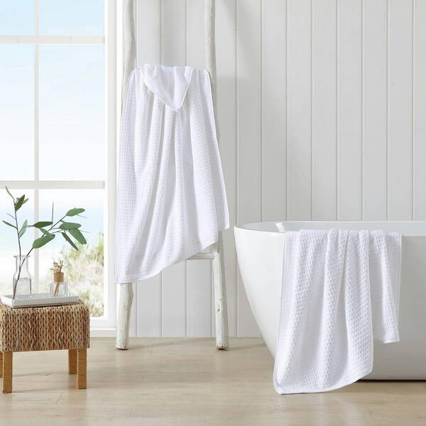 Tommy Bahama Northern Pacific 12-Piece White Cotton Wash Towel Set  USHSBU1240340 - The Home Depot