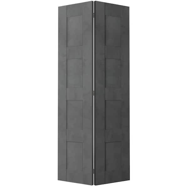 Belldinni Vona 07 3R 36"x 80" Solid Composite Core Dark Urban Finished Wood Bi-fold Door with Hardware