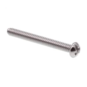 #6-32 x 1-1/4 in. Grade 18-8 Stainless Steel Phillips/Slotted Combination Drive Round Head Machine Screws (25-Pack)