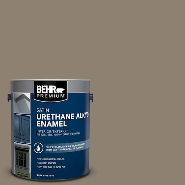 1 gal. #720D-5 Mocha Accent Urethane Alkyd Satin Enamel Interior/Exterior Paint