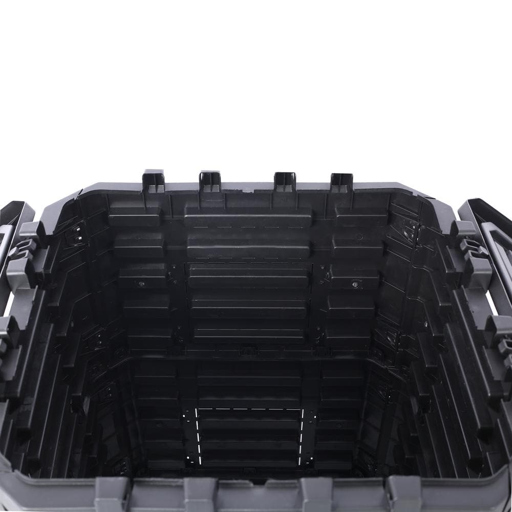 Large Black Recycled Plastic Garden Composter Bin