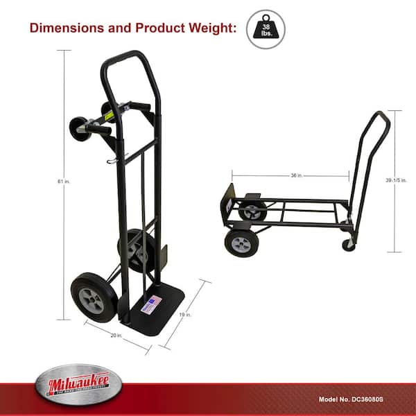 ◆大光電機◆シャンデリア◆DSL-40814Y◆2022年製◆2506TL3◆ Milwaukee 800 lb. Capacity Hand Truck DC36080S - The Home Depot