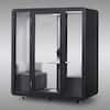 2-person office sound pod phone booth showing the exterior structure.
