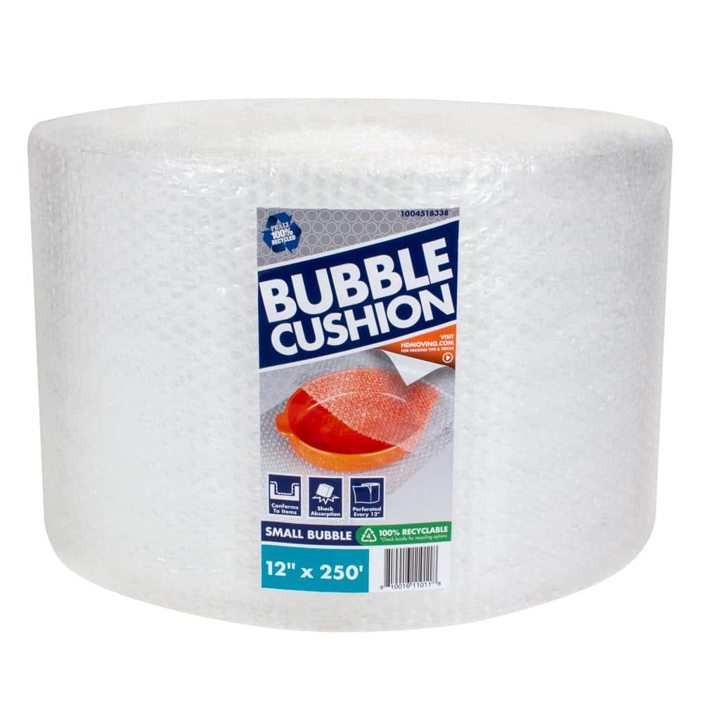 Pratt Retail Specialties 5/16 in. x 12 in. x 100 ft. Perforated Bubble Cushion Wrap (32-Pack)