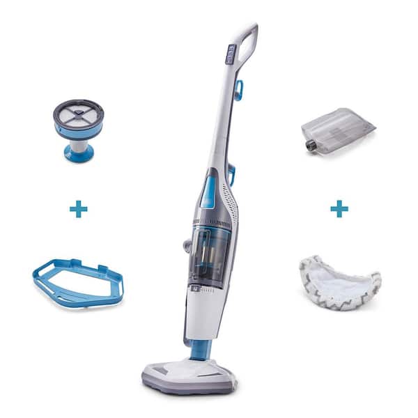 Announcement Validation order BLACK+DECKER Corded Steam Mop Vacuum Duo with Bagless Canister Vacuum  Cleaner BDXSMV190G + BDXCAV217G - The Home Depot