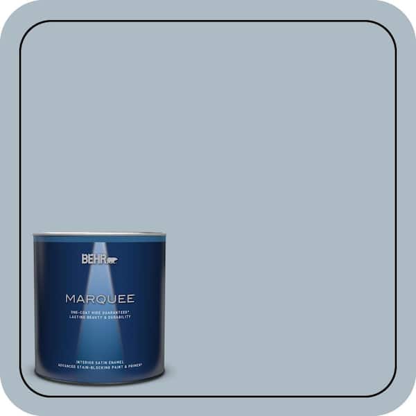 BEHR MARQUEE 1 qt. #PPU14-12 Hazy Skies Satin Enamel Interior Paint & Primer