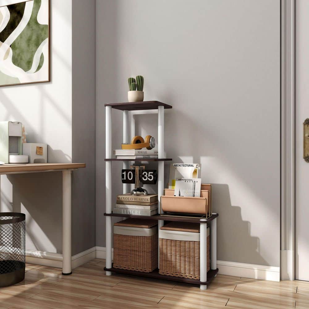 Furniture of America Quincy 44.2 in. Tall Espresso Engineered Wood 6 ...