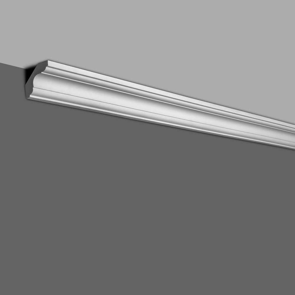 6-Inch Primed White Polyurethane Crown Moulding Sample