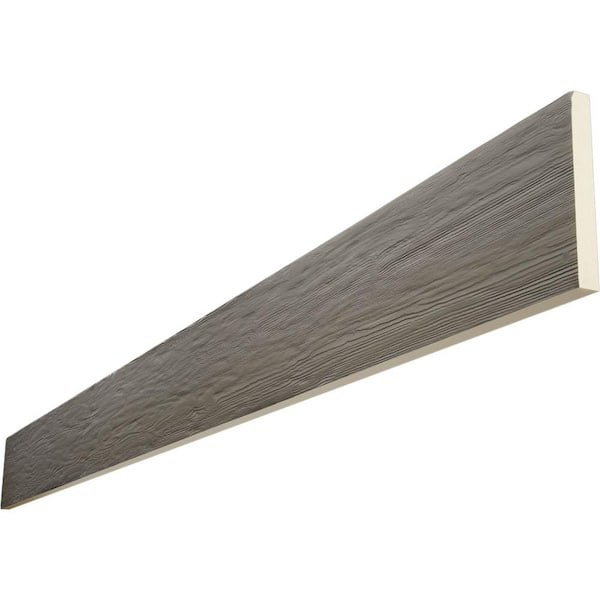 Ekena Millwork Endurathane 1 in. H x 4 in. W x 10 ft. L Rough Sawn Harvest Oak Faux Wood Beam Plank