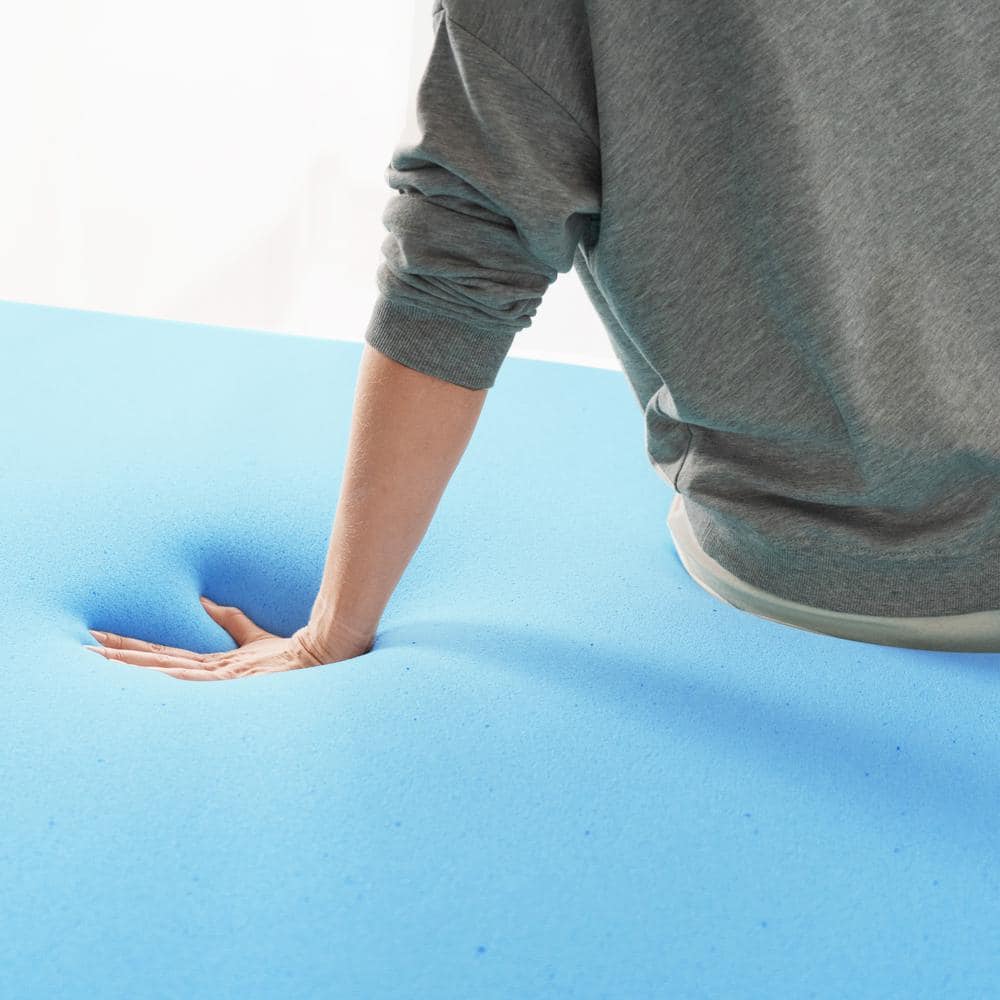 2 in. Medium No Pocket Gel Memory Foam Queen Mattress Topper