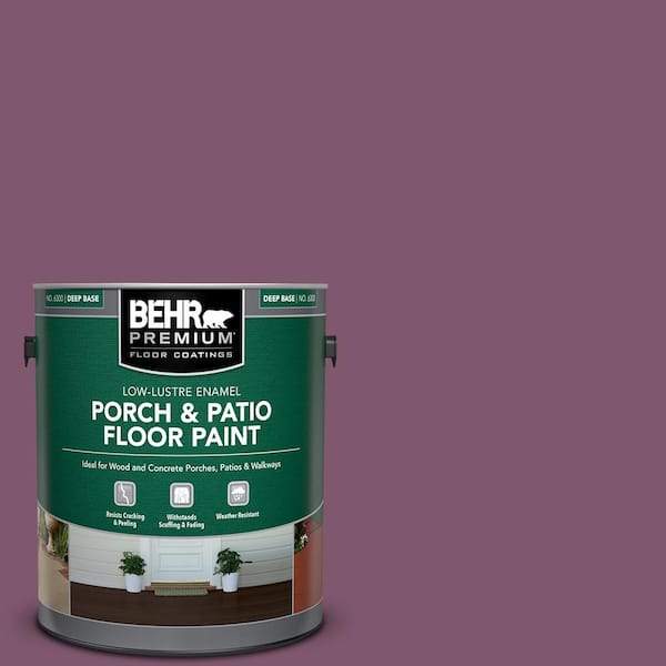 BEHR PREMIUM 1 gal. #M110-7 Euphoric Magenta Low-Lustre Enamel Interior/Exterior Porch and Patio Floor Paint