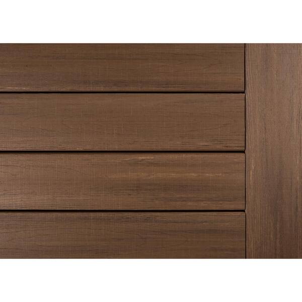 TimberTech Advanced Vintage 1/2-in x 12-in x 12-ft Composite English Walnut Fascia Deck Board (Actual Size: 0.5-in x 11.75-in)