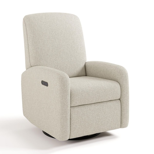Bellwood Dune Basketweave Power Recliner Swivel Glider with USB