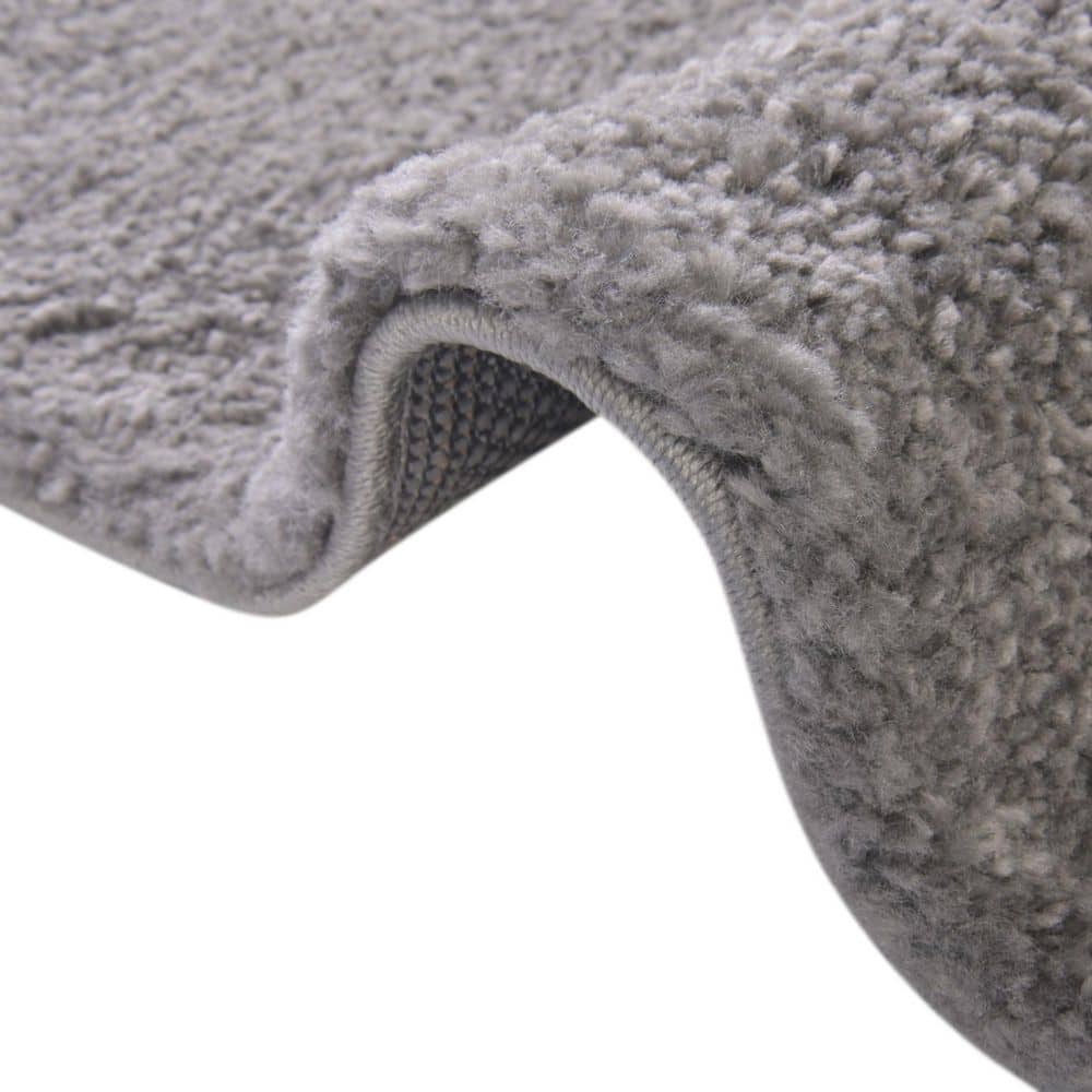 Gray High Pile Shag 8' x 10' Area Rug