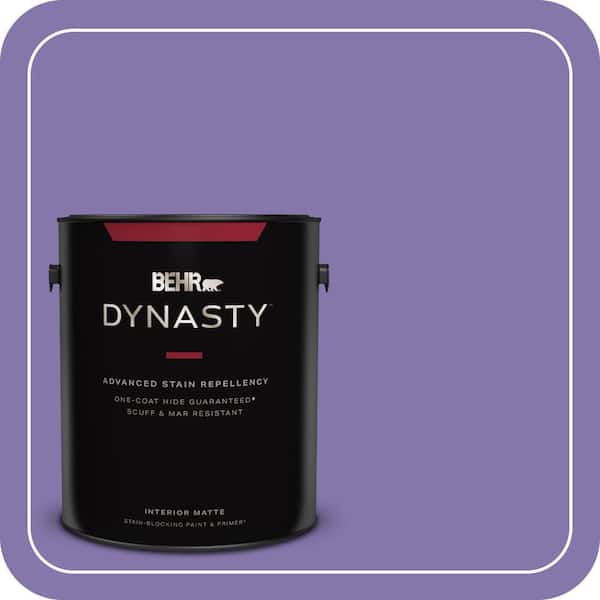 BEHR DYNASTY 1 gal. #640B-6 Grape Parfait Matte Interior Stain-Blocking Paint & Primer