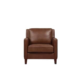 Ashby Pecan 100% Leather Chair