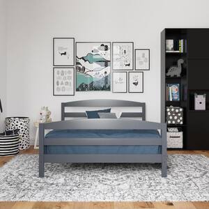 Owen Gray Wood Bed Bedroom Furniture Full Size Frame