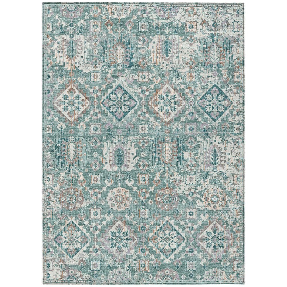 Chantille Machine Washable Indoor/Outdoor Abstract ACN1998 Seafoam 9 ft. x 12 ft. Area Rug price history on PriceWatchPro