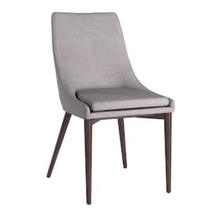 Gray Mid-Century Barrel Back Dining Chairs (Set of 2)
