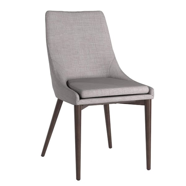 HomeSullivan Gray Mid-Century Barrel Back Dining Chairs (Set of 2)
