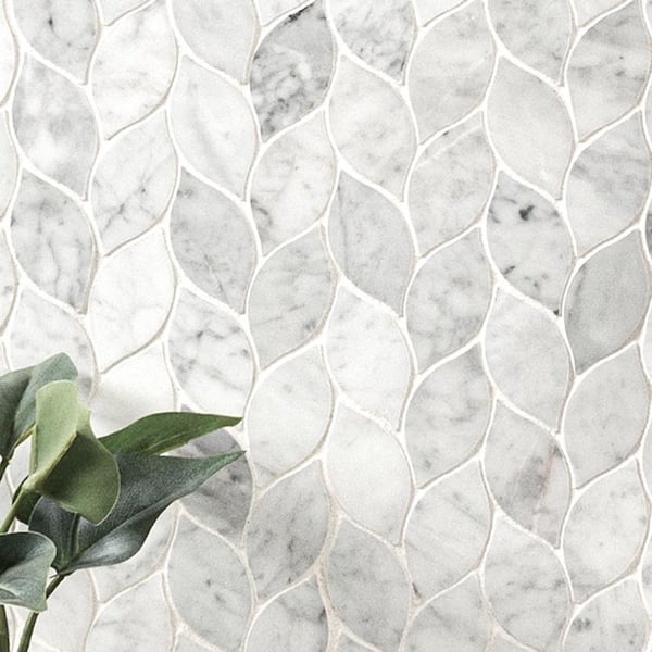Carrara White Blanco 12 in. x 13 in. Honed Marble Floor and Wall Tile (10.8 sq. ft./Case)