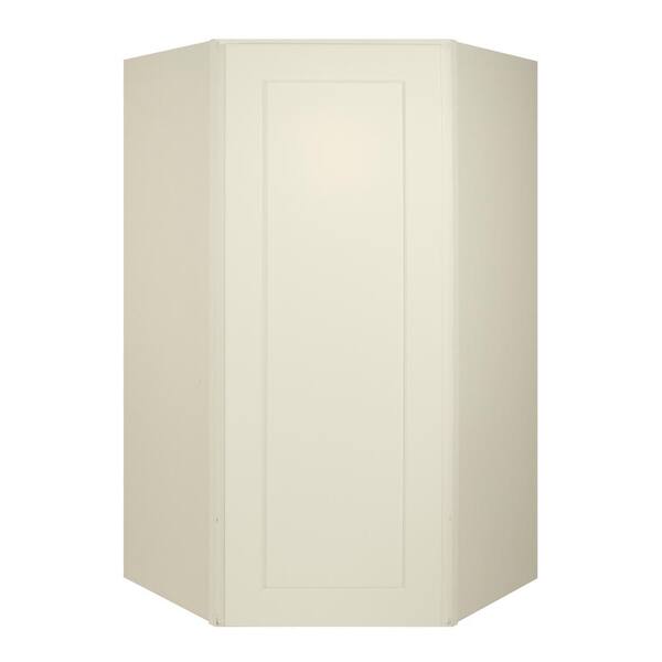 HOMEIBRO Painted Shaker Style Ready to Assemble Wall Diagonal Corner