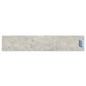 Laminate Endsplash Kit for Countertop with Integrated Backsplash in Gray Onyx with Eased Edge