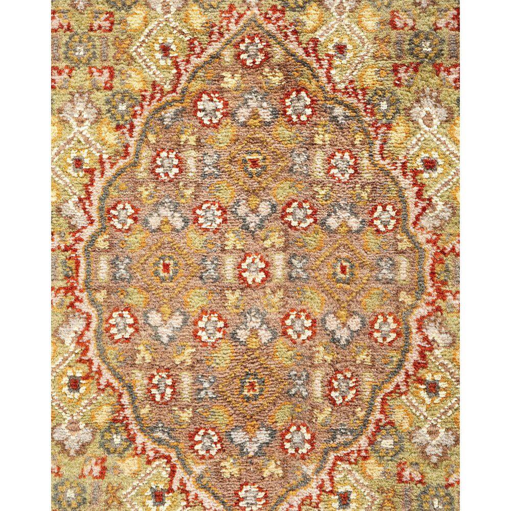 Traditional Red Hand-Knotted Wool 6' x 9' Area Rug