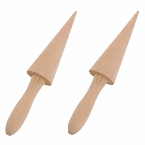 Beechwood Pizzelle Waffle Ice Cream Cone Roller Mold Set 2-Piece for DIY Pastry Krumkake and Dessert