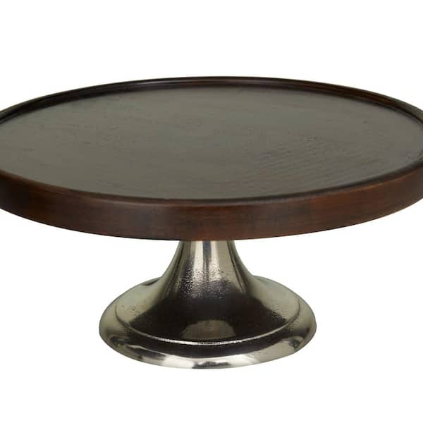 Vintage Footed Wooden Spinning Cake Stand Dining Buffet Table Bar