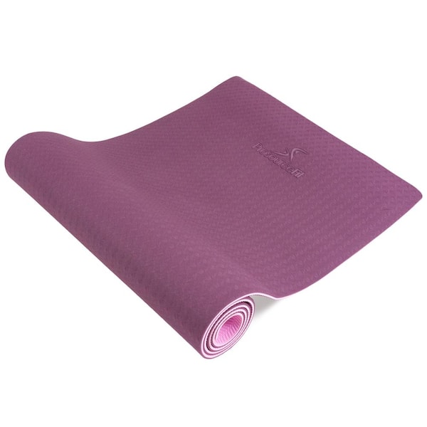 PROSOURCEFIT Purple/Pink 72 in. L x 24 in. W x 0.25 in. T Natura TPE Yoga Mat Non Slip Waterproof (12 sq. ft. covered)