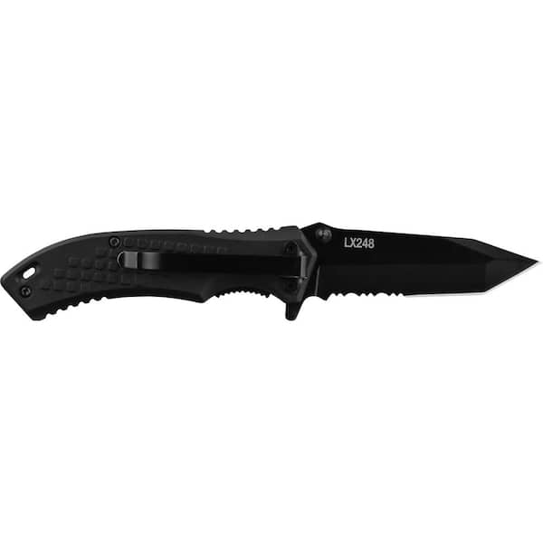  COAST SHIFT, EDC Replaceable Blade Folding Knife, Liner Lock,  Double Lock, Pocket Clip, Thumb Studs for Everyday Carry, Sheath Included,  Grey/Black, for Hunting, Fishing, Camping, Outdoor Use : Sports & Outdoors