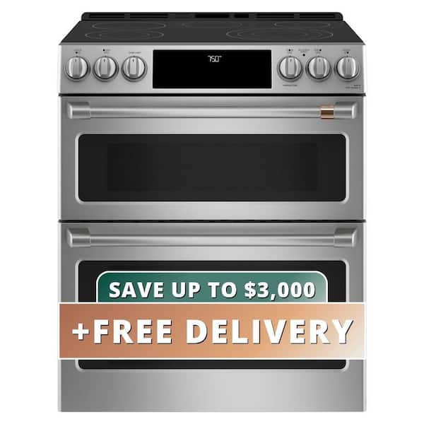 30 in. 4 Burner Element Smart Slide-In Electric Range in Matte Stainless Steel with True Convection, Air Fry