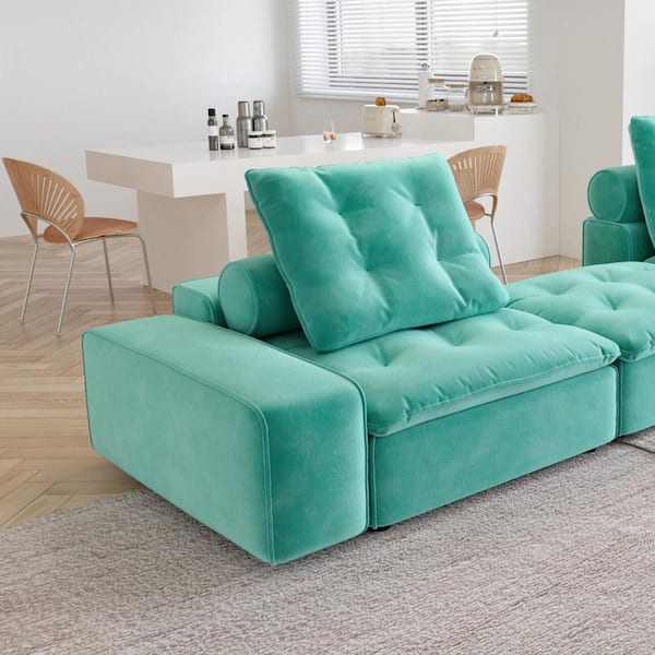 Boyel Living 105.2 in. Wide Straight Arm Chenille L-Shaped