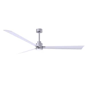 Alessandra 72 in. Integrated LED Indoor/Outdoor Nickel Ceiling Fan with Remote Control Included