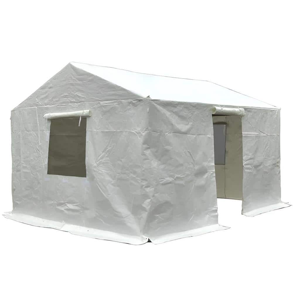 White 12 ft. x 14 ft. Universal Winter Gazebo Cover for Hardtop Gazebos, Al