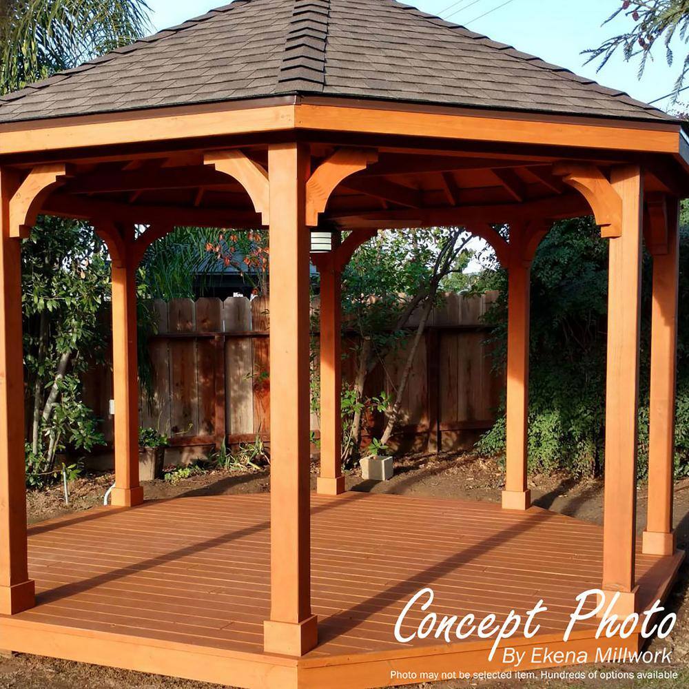 10" x 10" Rough Sawn Western Red Cedar Corbel