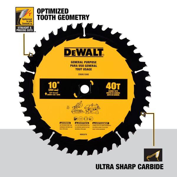 thumbnail image 2 of Avanti 10-Inch 200-Tooth Circular Saw Blade – OSB/Plywood Cutting – A10200X 2 of 4