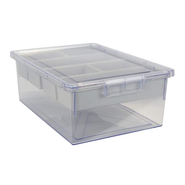 StorSystem Bin/ Tote/ Tray Divider Kit - Double Depth 6 in. Bin in Clear - 1 pack