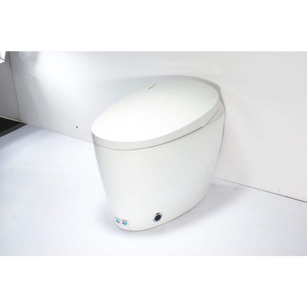 Smart Toilet Bidet 1.27 GPF with Auto Flushing, Heating Seat, Side Control Button, and Soft Close Cover in White price history on PriceWatchPro