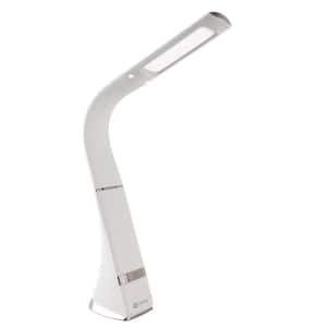 12.5 in. White Wellness Series Recharge LED Desk Lamp